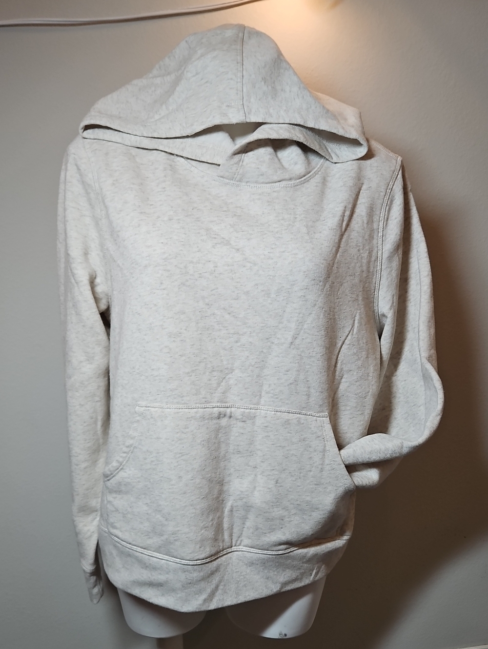 Ideology XL Heather Gray/Cream Lightweight Hooded Pullover